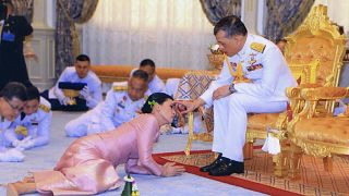 Image: Thai King Maha Vajiralongkorn and Queen Suthida