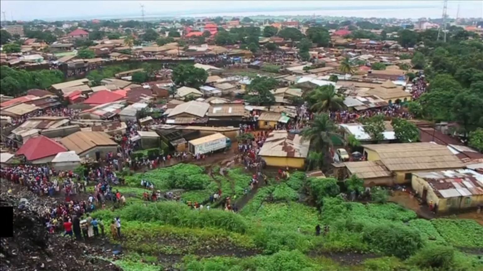 Derrumbe mortal de un vertedero sobre un edificio en Guinea Conakri