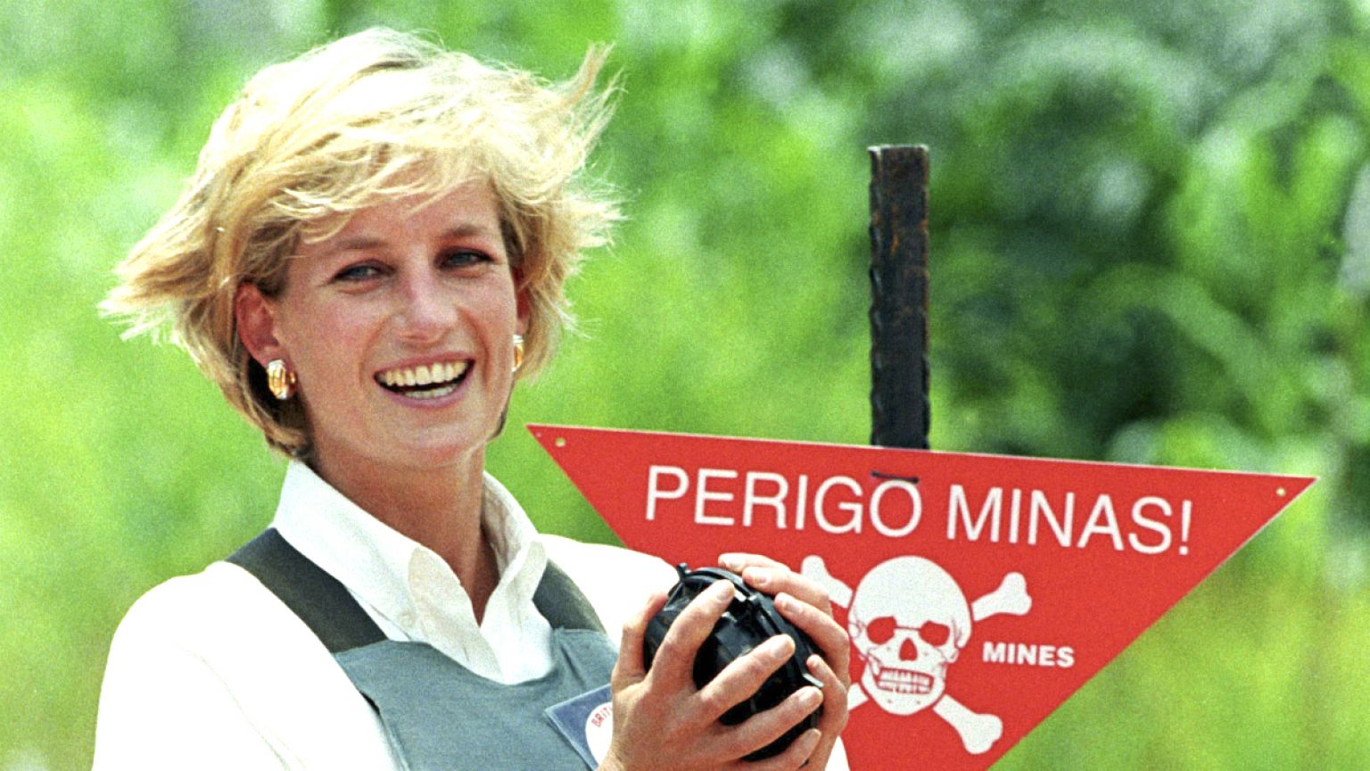 Diana jótékony munkája közben