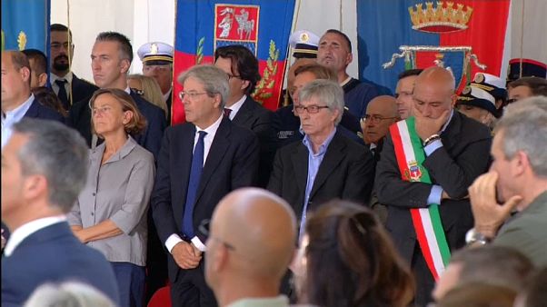 Italian PM Paolo Gentiloni marks anniversary of Amatrice quake Italian PM Paolo Gentiloni marks anniversary of Amatrice quake