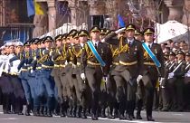 مراسم روز استقلال اوکراین با حضور وزیر دفاع آمریکا برگزار شد