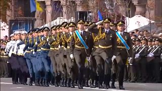 مراسم روز استقلال اوکراین با حضور وزیر دفاع آمریکا برگزار شد