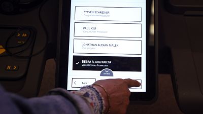 Prototype of a new voting system in L.A. County.