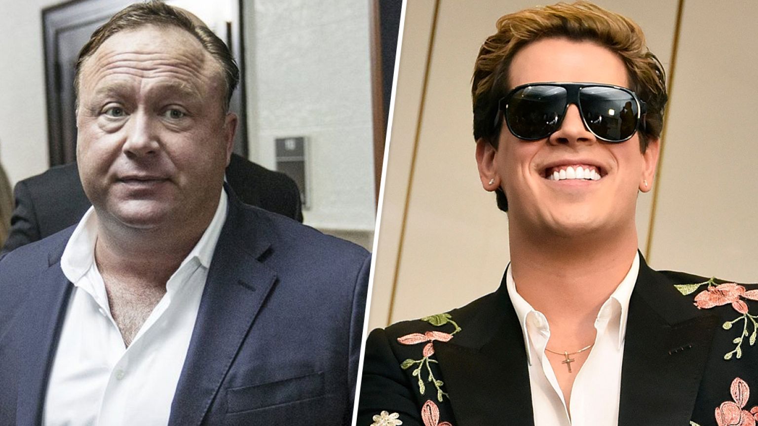 Image: Alex Jones and Milo Yiannopoulos