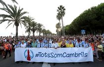 Anti-terrorism march in Cambrils ahead of mass peace rally in Barcelona