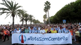 Anti-terrorism march in Cambrils ahead of mass peace rally in Barcelona