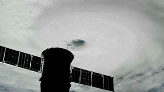 Hurricane Harvey's might seen from the International Space Station