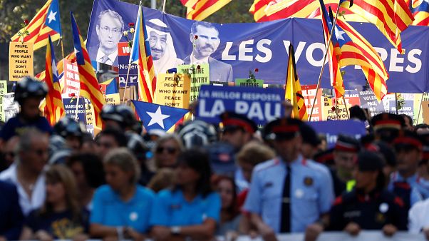 Barcellona in strada contro il terrorismo Barcellona in strada contro il terrorismo