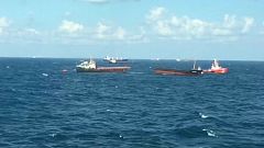 Frachter im Schwarzen Meer zweigeteilt