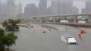 "Devastación total" en Houston, anegada por la tormenta Harvey