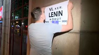 Soviet vibe in Budapest as activists mock Putin visit