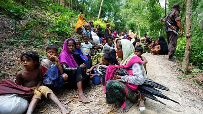 Huída masiva de rohinyás hacia Bangladés