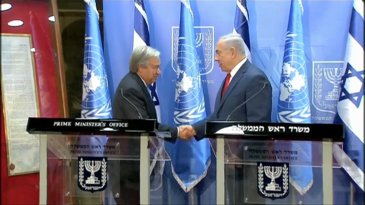 Guterres defende ONU em visita a Israel