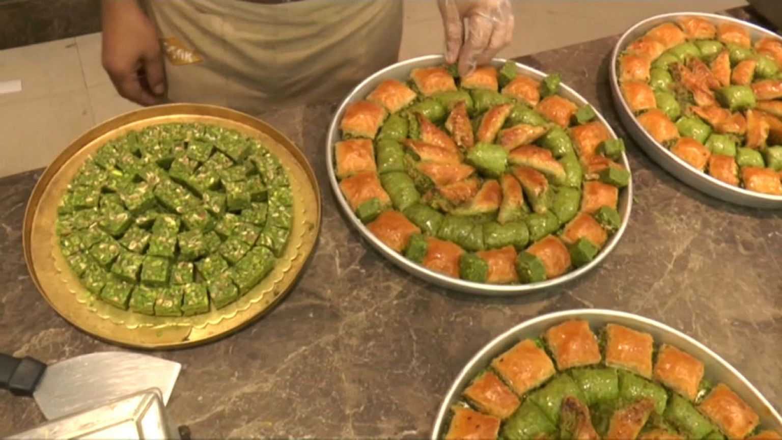Gaziantep'te bayram öncesi baklava telaşı başladı