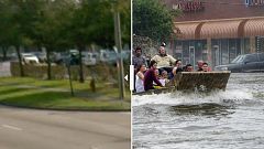 Vergleich in Bildern: Texas vor und nach Sturm Harvey