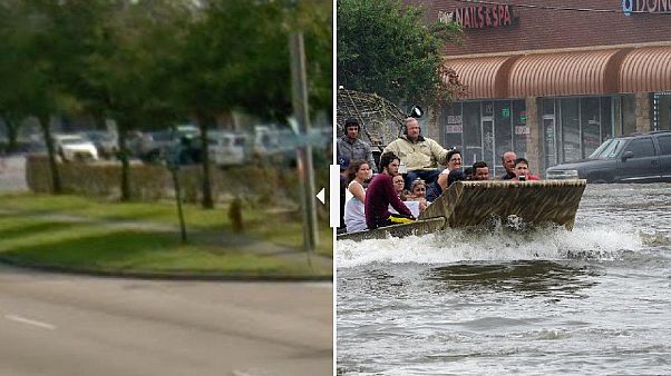 Houston: Antes e depois de Harvey Houston: Antes e depois de Harvey
