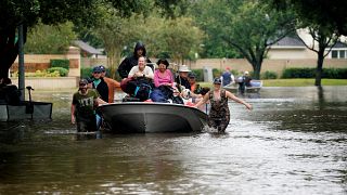 ترامب في تكساس لتفقد الدمار جراء اعصار هارفي