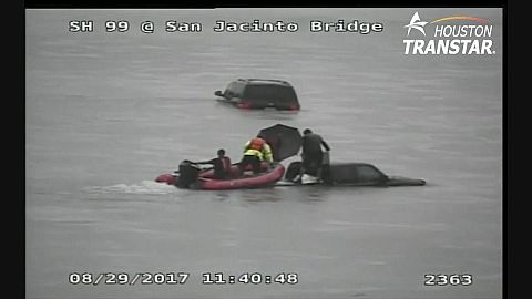 Thousands of water rescues across inundated Houston