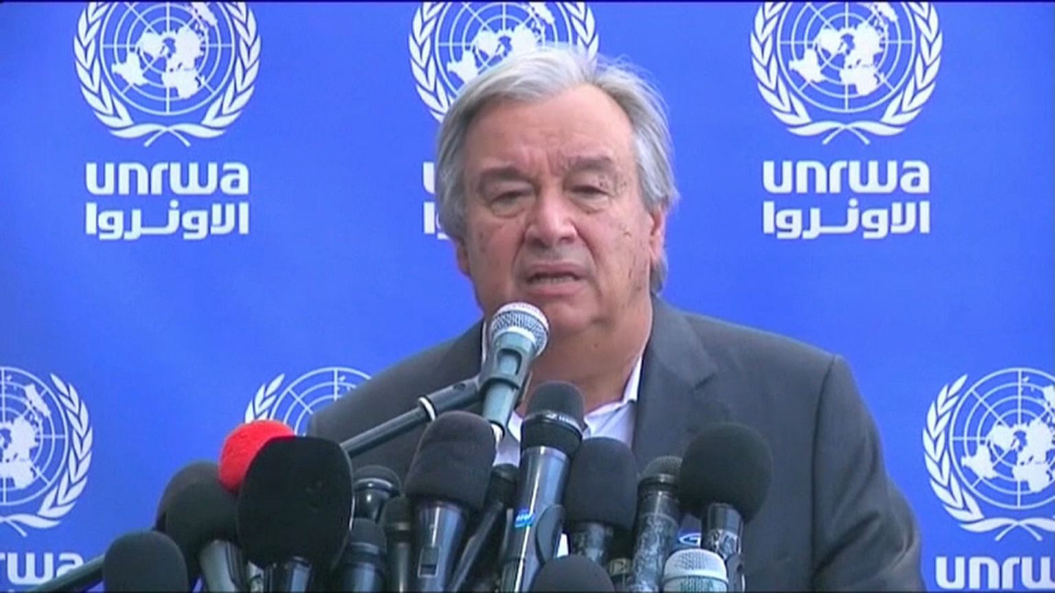 Guterres: "Gaza, situazione drammatica. Rimuovere il blocco"