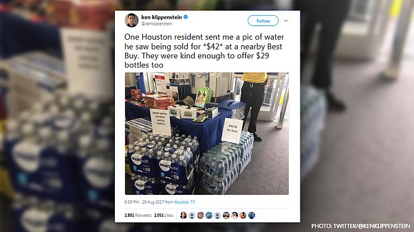 Texas store apologises after bottled water offered for €35 in storm aftermath Texas store apologises after bottled water offered for €35 in storm aftermath