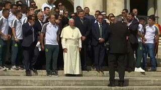 A pápa fogadta a Chapecoense focistáit