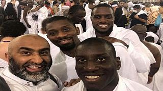 Senegalese footballers Demba Ba, Jacques Faty spotted in Mecca on Hajj