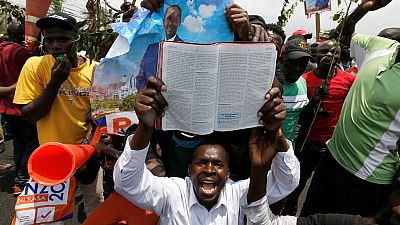[Photos] Kenya opposition supporters celebrate court ruling annulling polls