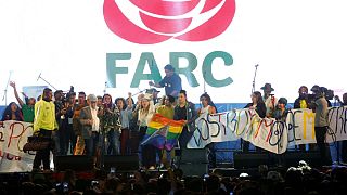 Colombia's former rebels put on Bogota concert