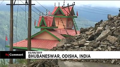 Chaos durch Monsunregen in Odisha