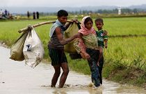 Rohingyas flee Myanmar, saying army torched their homes