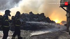 Giftdämpfe bei Brand nahe Madrid