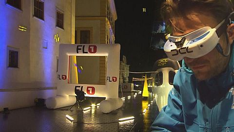 Spektakuläres Drohnen-Rennen in Vaduz