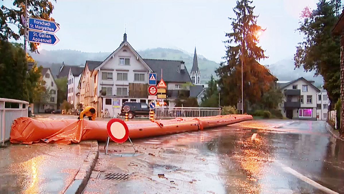 Non-stop rain over 72 hours floods eastern Switzerland