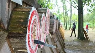 Europe's best axe and knife throwers gather in Hungary