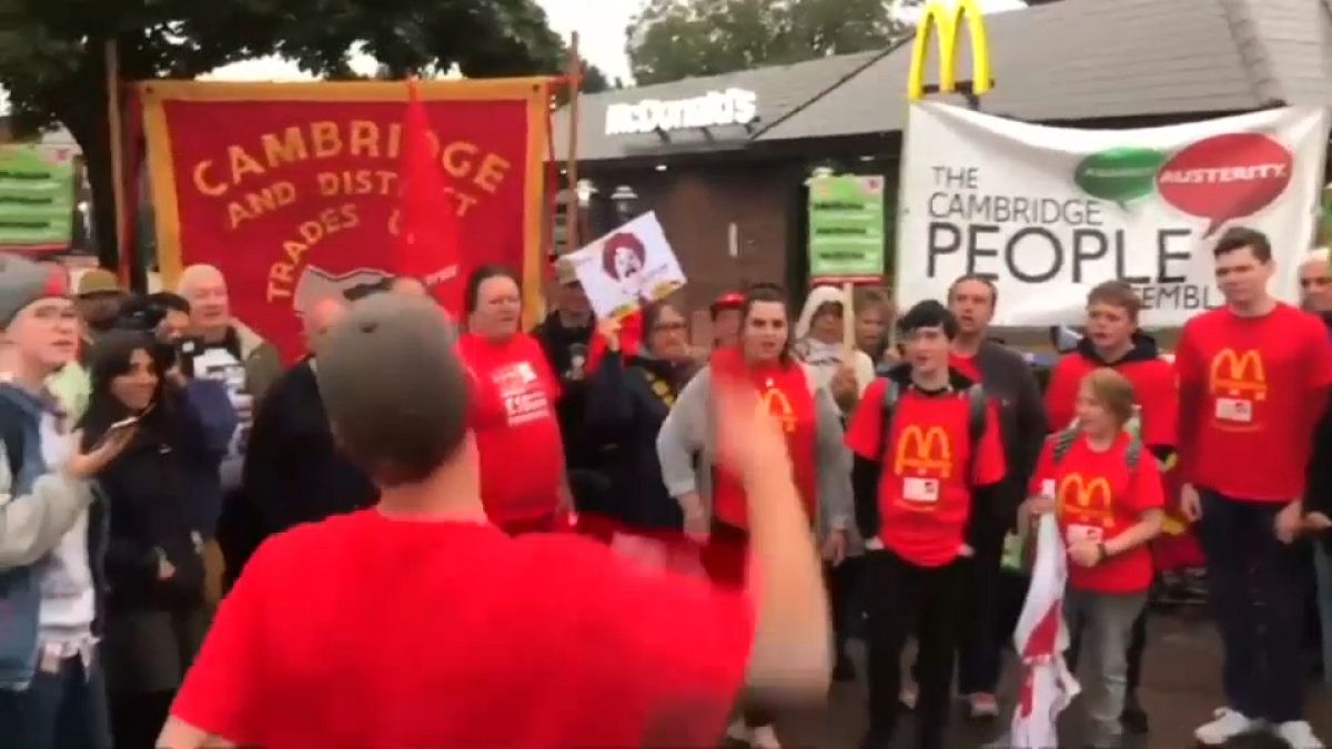 Erster Streik bei McDonald's in Großbritannien