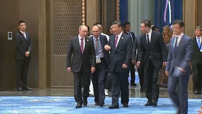 Um banquete de boas-vindas para os líderes estrangeiros na cimeira dos países do BRICS