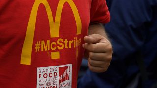 McDonald's staff strike for first time in UK
