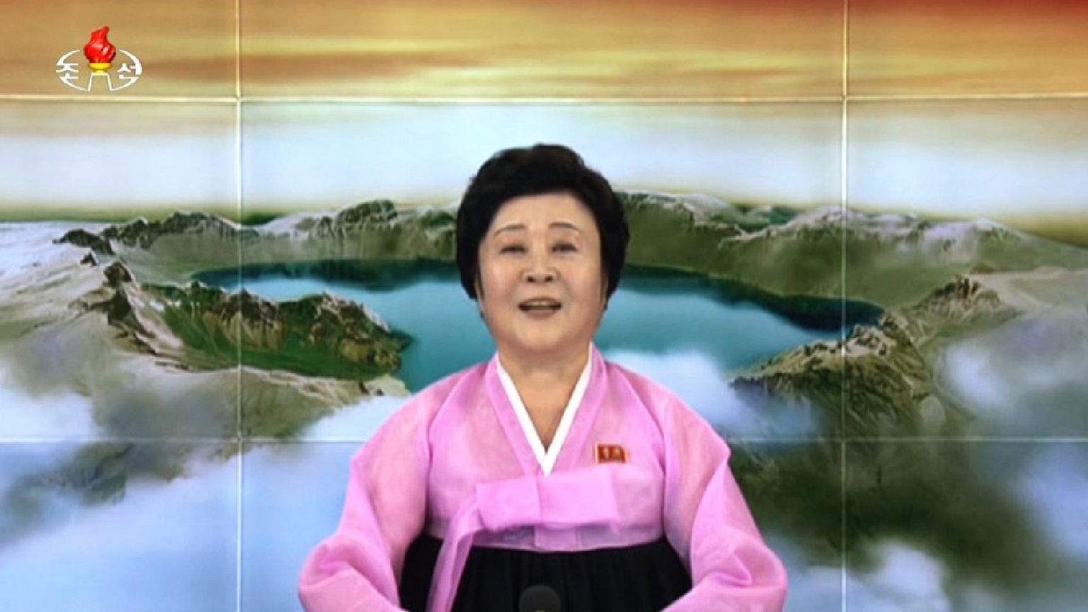 Who is the newsreader entrusted with announcing North Korea’s nuclear tests?