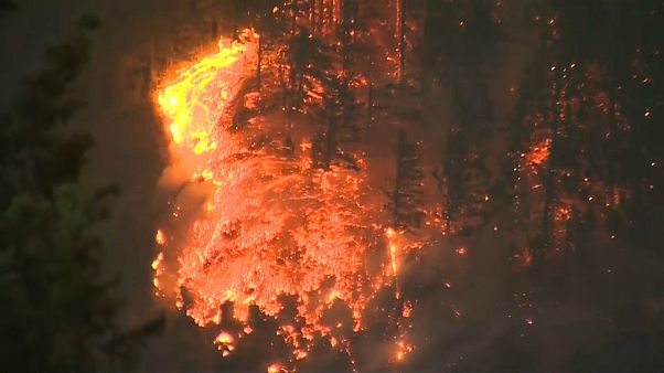 Oregon: Interstate aufgrund Buschfeuer gesperrt Oregon: Interstate aufgrund Buschfeuer gesperrt