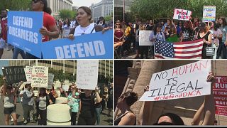 Protests greet Trump's scrapping of DACA