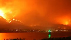 A timelapse de um incêndio devastador nos EUA