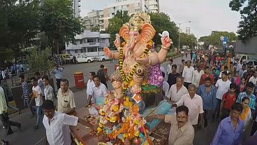 L'Inde célèbre le dieu Ganesh