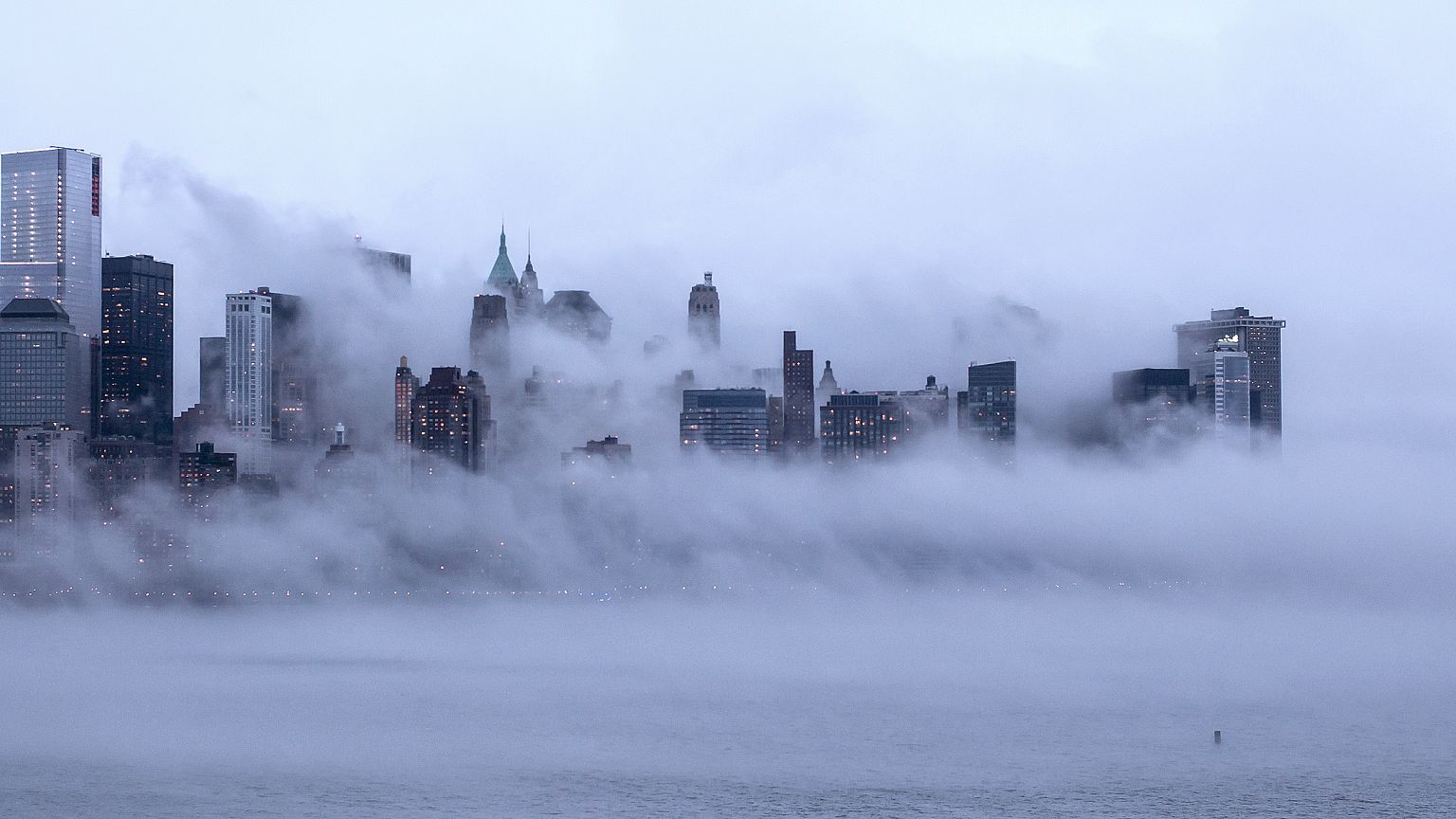 Foggy New York City