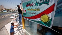 العبادي: استفتاء كردستان يدخل العراق في نفق مظلم