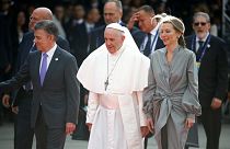 Pope Francis urges Colombia to stay on the path of peace