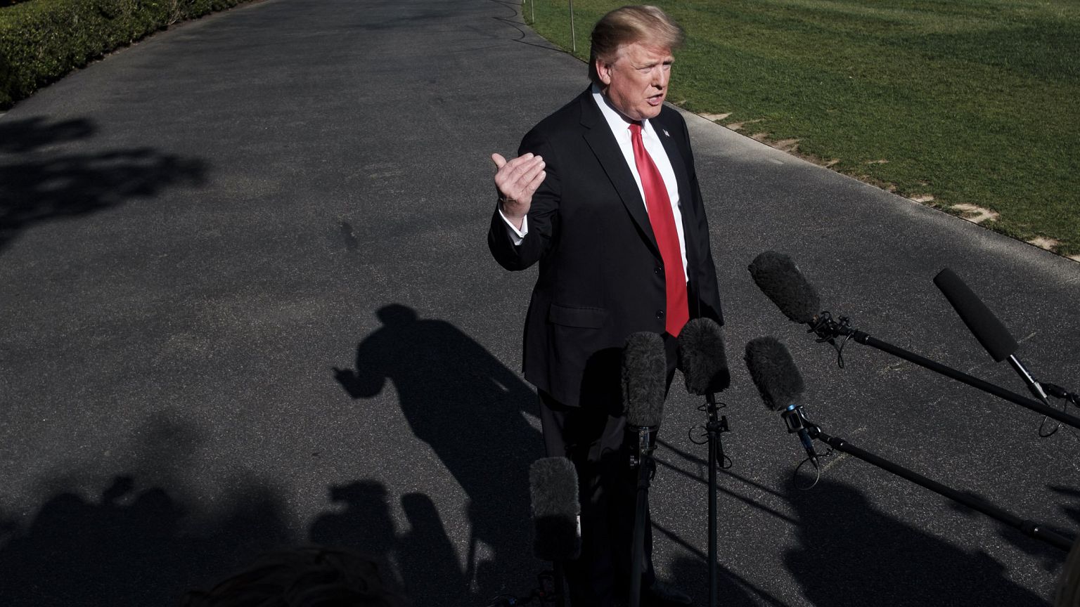 Image: President Trump Departs White House For Wisconsin Rally