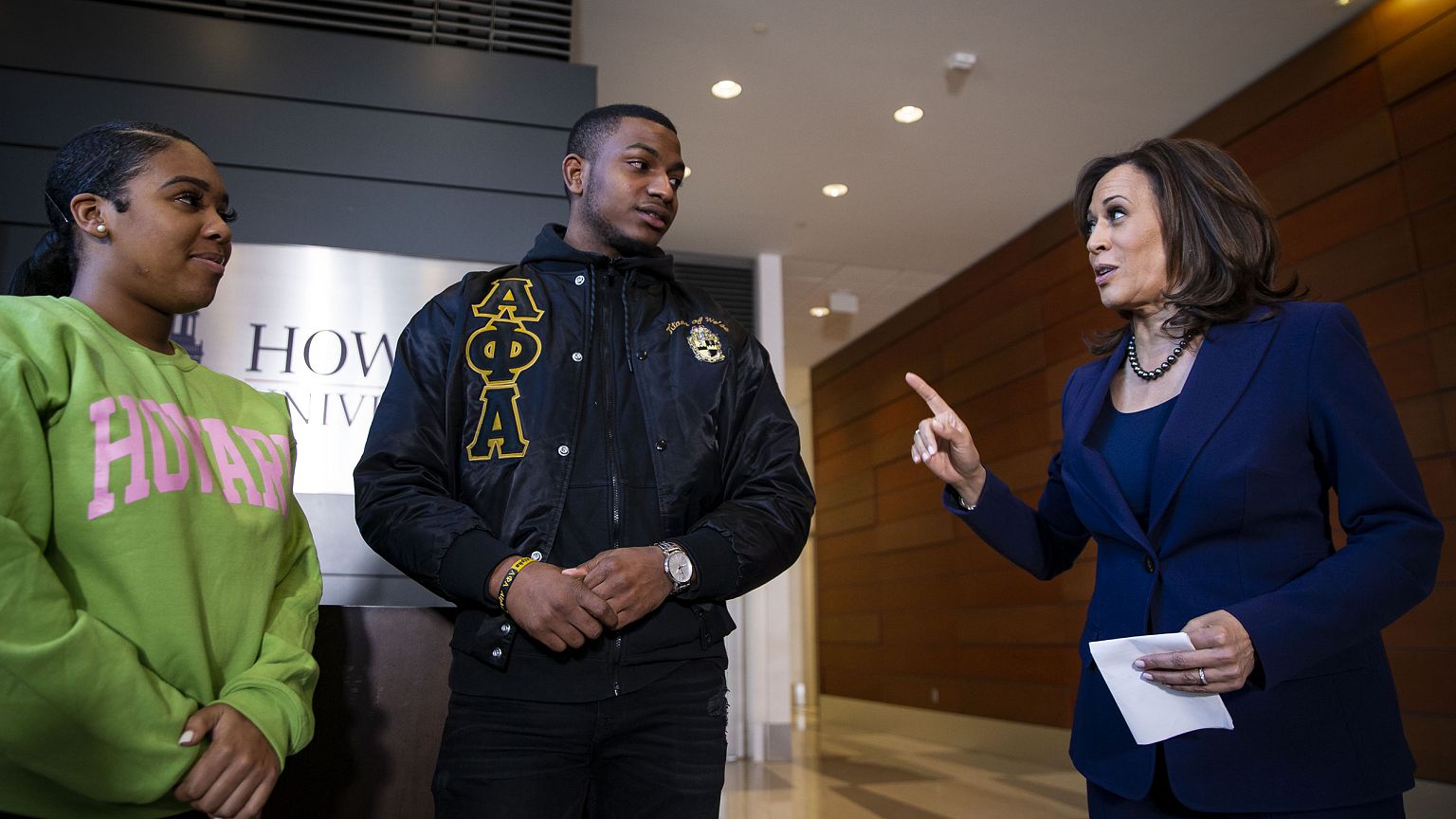 Image: Sen. Kamala Harris Speaks At Her Alma Mater Howard University