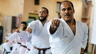 Visually impaired karate instructor aims to raise Egyptian flag high [no comment]