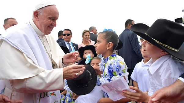 Papst Franziskus besucht kolumbianische Stadt Villavicencio Papst Franziskus besucht kolumbianische Stadt Villavicencio