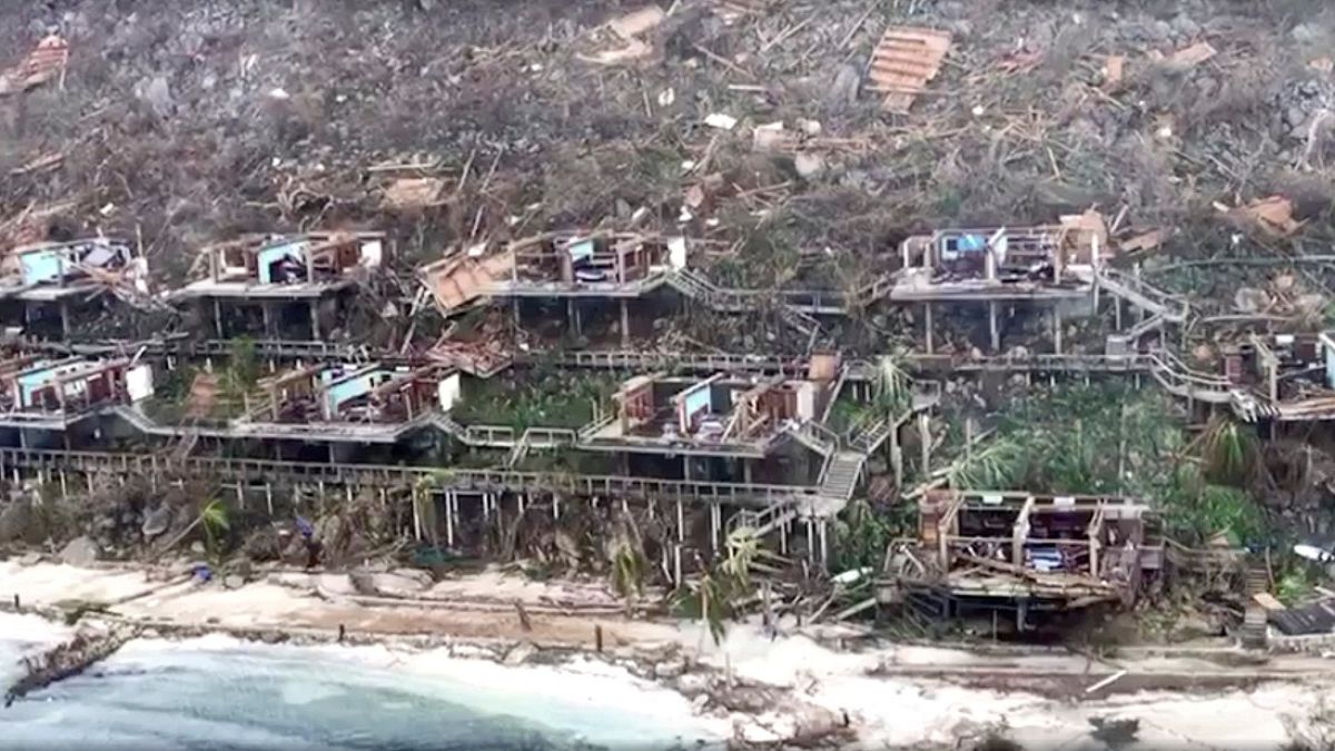 Imagens da devastação causada pelo furacão Irma nas Ilhas Virgens britânicas